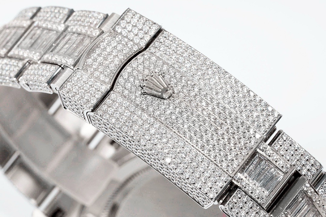Rolex TW Factory Fully Iced-Out Datejust 41mm , Full Paved Stones, 2824 Automatic Movement - Image 7