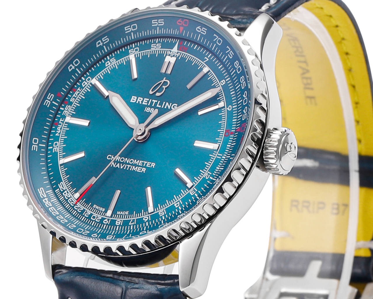Breitling Navitimer 1 Pilot Watch 41mm, TW Factory Seagull 2824 Automatic Leather Strap - Image 4