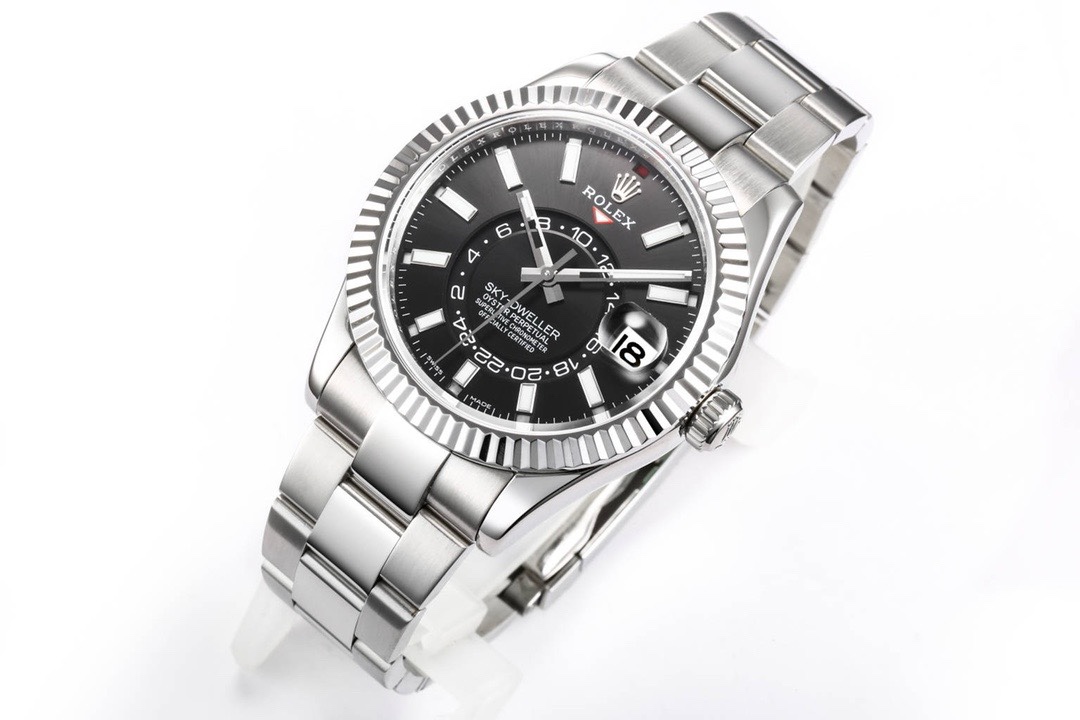 Rolex Sky-Dweller Watch 42mm 904L Steel 9002 Automatic Movement Ring Command Bezel - Image 2