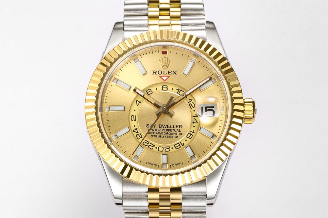 Rolex Sky-Dweller Watch 42mm 904L Steel 9002 Automatic Movement Ring Command Bezel – - Image 3