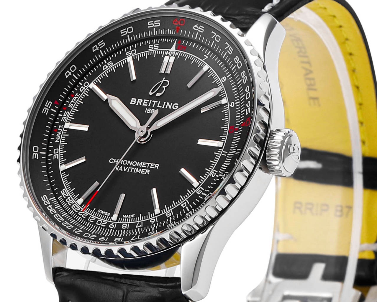 Breitling Navitimer 1 Pilot Watch 41mm, TW Factory Seagull 2824 Automatic Leather Strap - Image 4