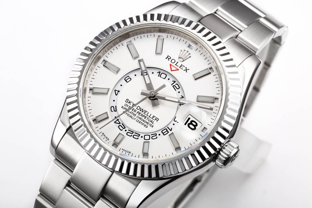 Rolex Sky-Dweller Watch 42mm 904L Steel 9002 Automatic Movement Ring Command Bezel – - Image 6