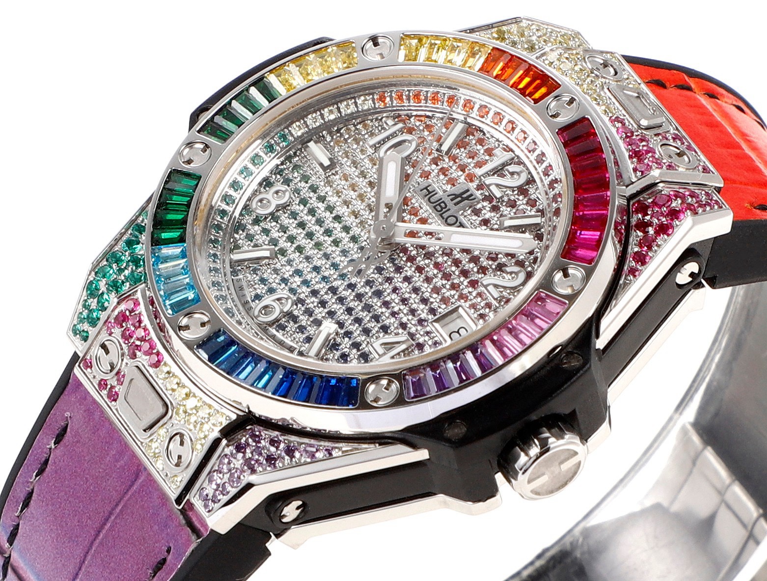 Hublot Big Bang One Click Rainbow Gemstone 39mm Automatic Ladies - Image 6