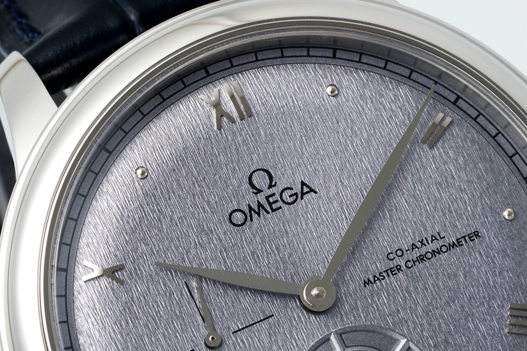 Omega De Ville Power-Reserve Automatic Mechanical Watch, Genuine Calfskin Leather Strap - Image 4