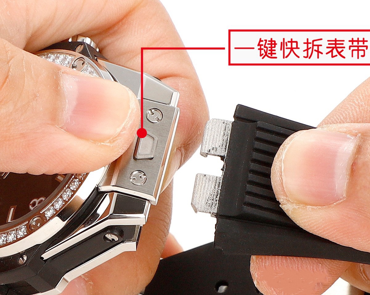 Hublot Big Bang 39mm Steel Diamond Bezel Automatic Ladies - Image 4