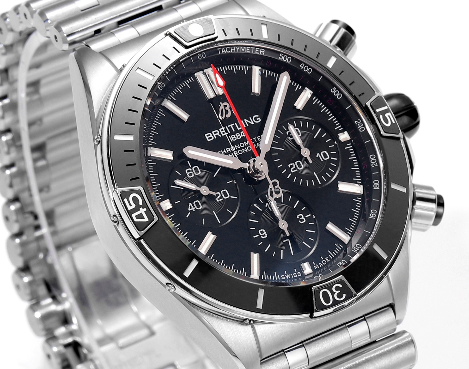 Breitling Chronomat 44mm Automatic Chronograph Watch, BLS Factory Ceramic Bezel Timepiece - Image 6