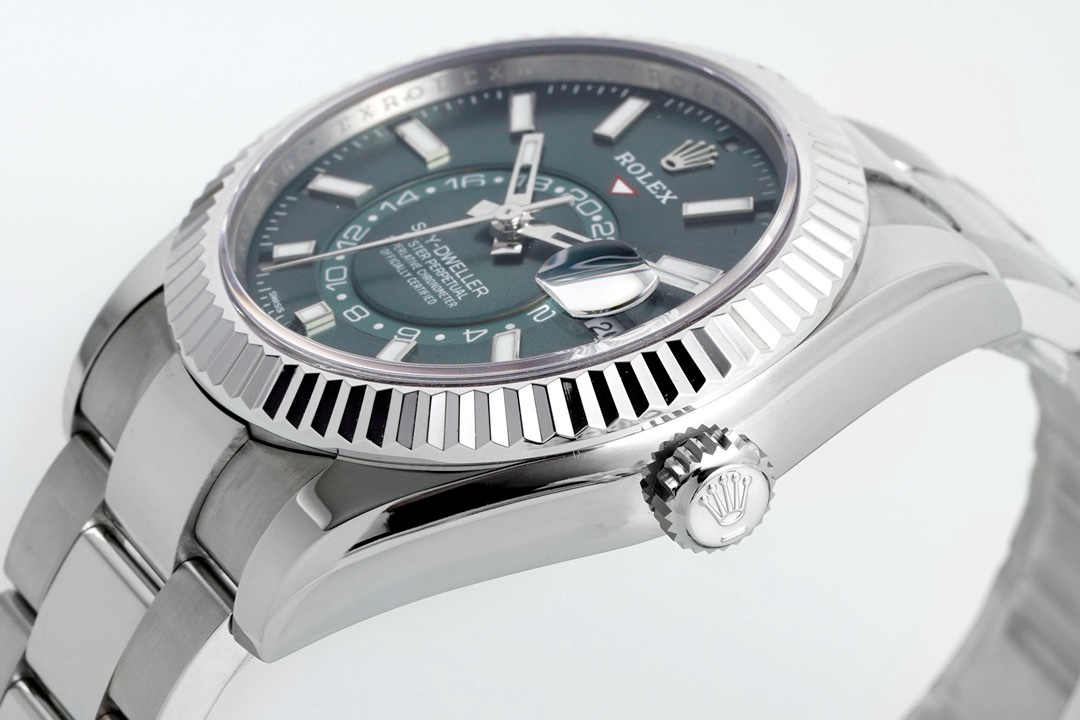 Rolex Sky-Dweller Watch 42mm 904L Steel 9002 Automatic Movement Ring Command Bezel - Image 6