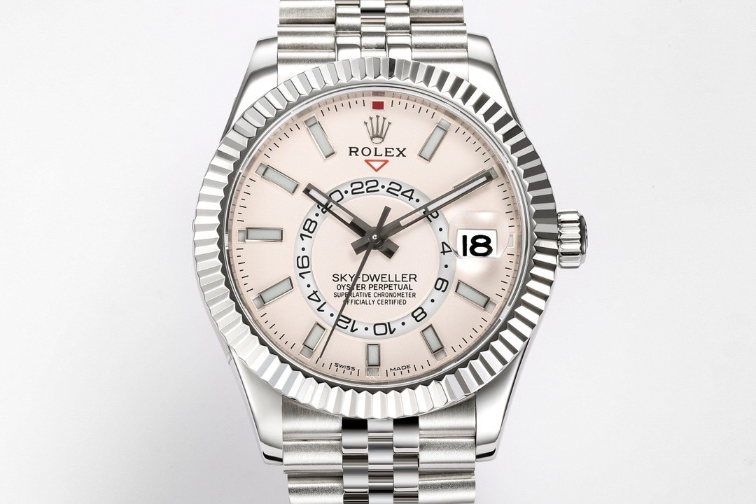 Rolex Sky-Dweller Watch 42mm 904L Steel 9002 Automatic Movement Ring Command Bezel – - Image 3
