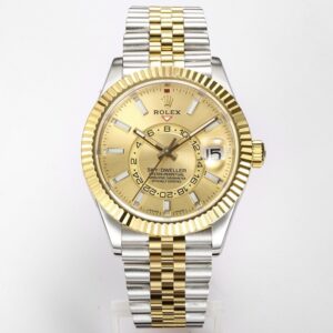 Rolex Sky-Dweller Watch 42mm 904L Steel 9002 Automatic Movement Ring Command Bezel –