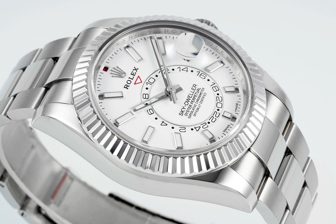 Rolex Sky-Dweller Watch 42mm 904L Steel 9002 Automatic Movement Ring Command Bezel - Image 3