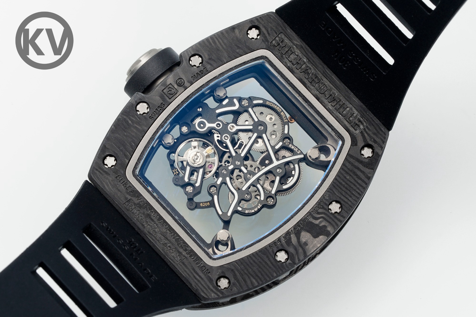 Richard Mille RM055 Black Strap Blue-Red Inner Ring - Image 6