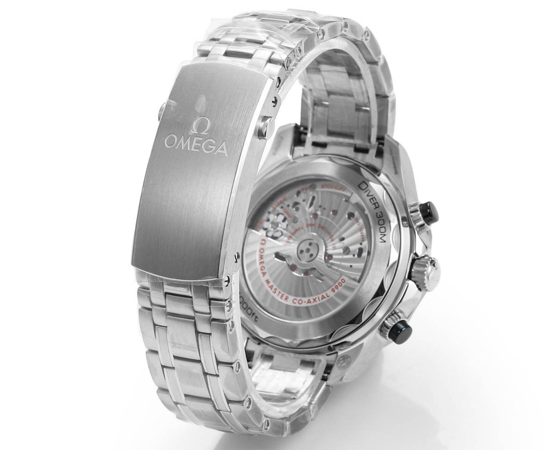 Omega Seamaster 300 Chronograph 44mm Dive Watch Cal.9900 Full Function Ceramic Bezel - Image 9