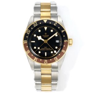 Tudor Black Bay GMT Automatic Diver Watch 41mm, Domed Sapphire Crystal, Rivet Stainless