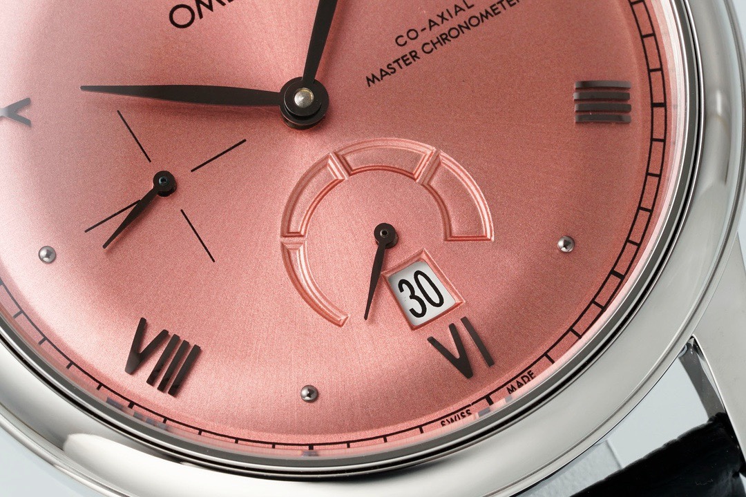 Omega De Ville Power-Reserve Automatic Mechanical Watch, Genuine Calfskin Leather Strap - Image 8