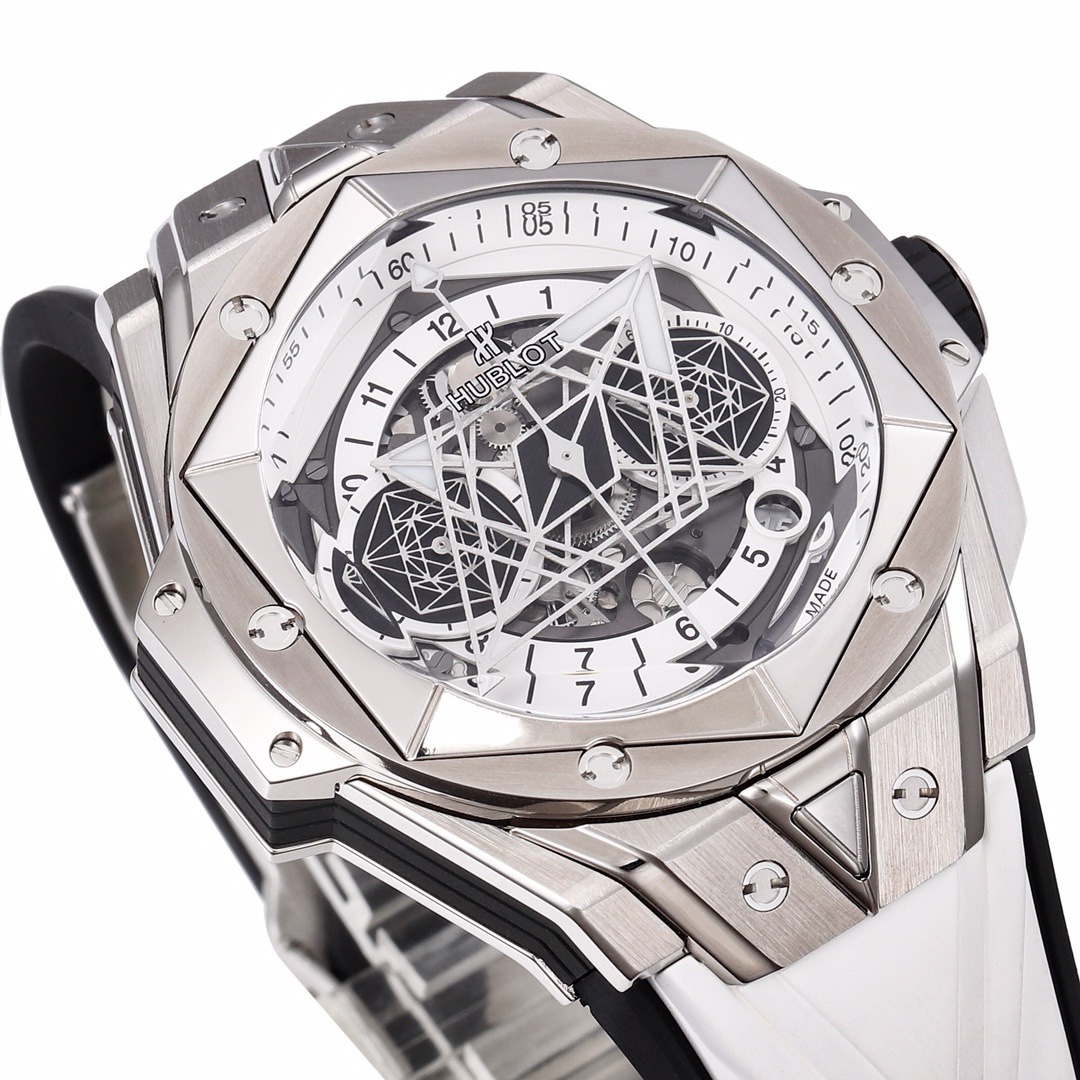 Hublot Big Bang Sang Bleu II Watch | BBF Titanium Automatic Chronograph Wristwatch - Image 5
