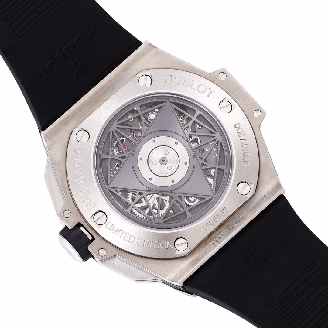 Hublot Big Bang Sang Bleu II Watch | BBF Titanium Automatic Chronograph Wristwatch - Image 7