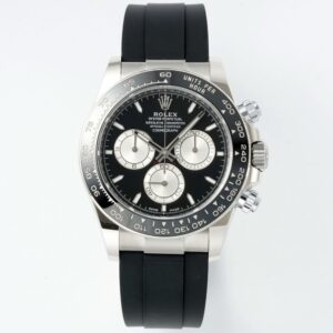 Rolex Cosmograph Daytona 18K Gold Plated Automatic Chronograph Watch Rubber Strap