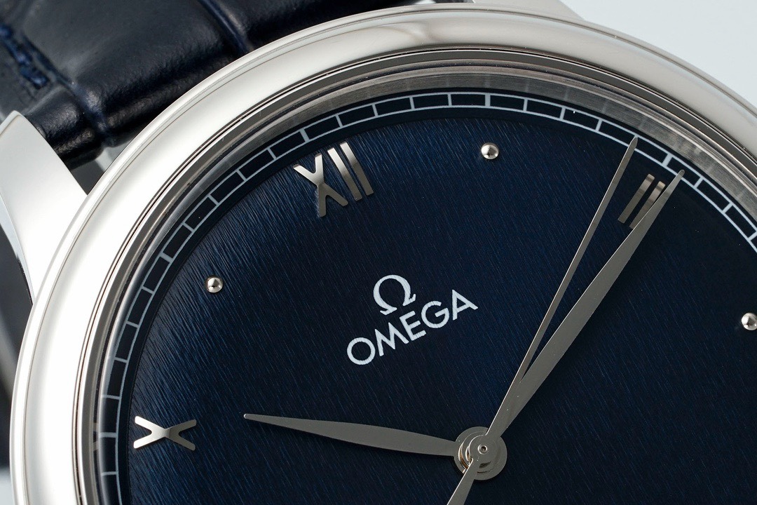 Omega De Ville Power-Reserve Automatic Mechanical Watch, Genuine Calfskin Leather Strap - Image 4