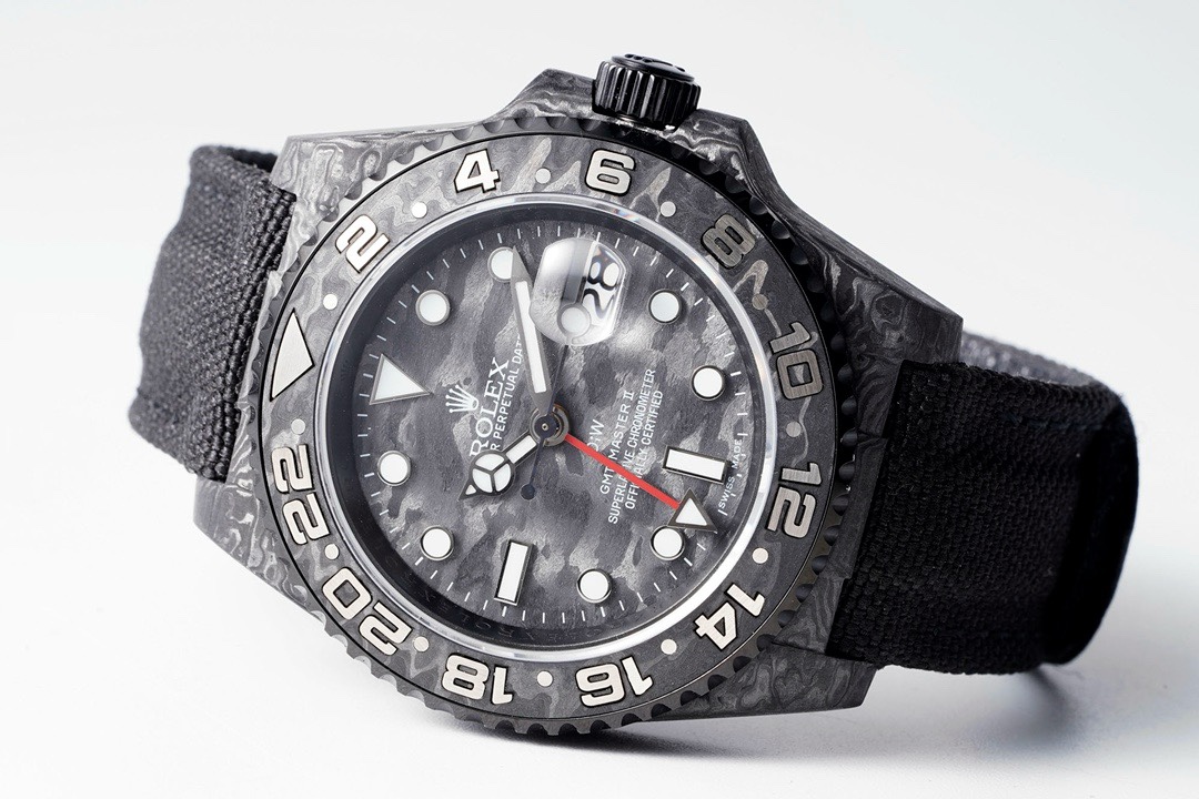 Rolex GMT-Master II Carbon Watch | Cal.3186 Automatic Movement, Forged Carbon Case – - Image 2
