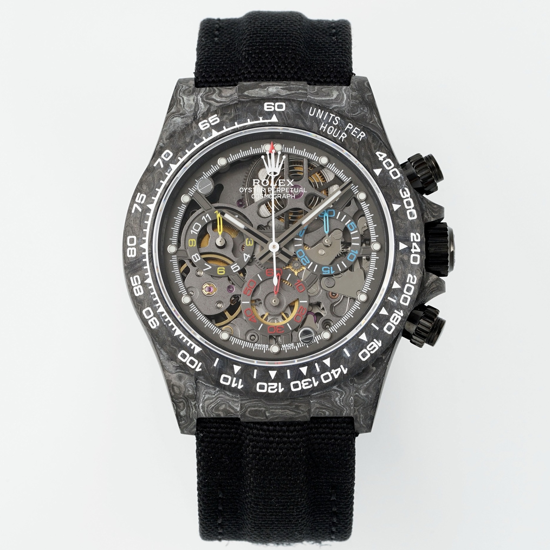 Rolex Diw Carbon Skeleton Chronograph