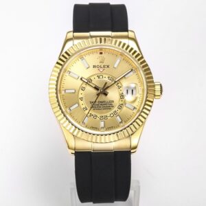 Rolex Sky-Dweller Watch 42mm 904L Steel 9002 Automatic Movement Ring Command Bezel