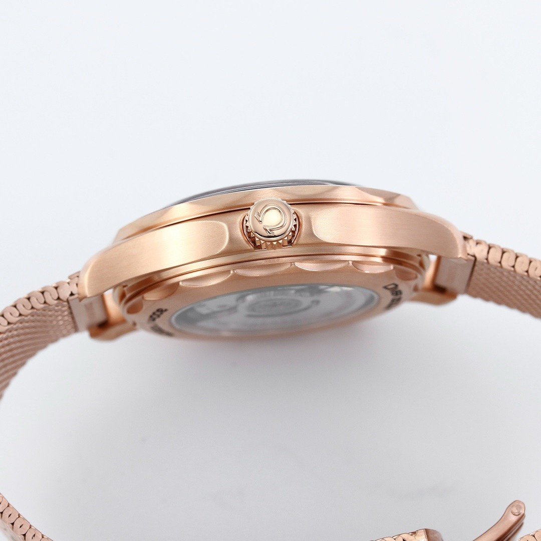 Omega Seamaster ER Upgraded Titanium Bronze Gold 007 – Gold Dial Style 01 - Image 5
