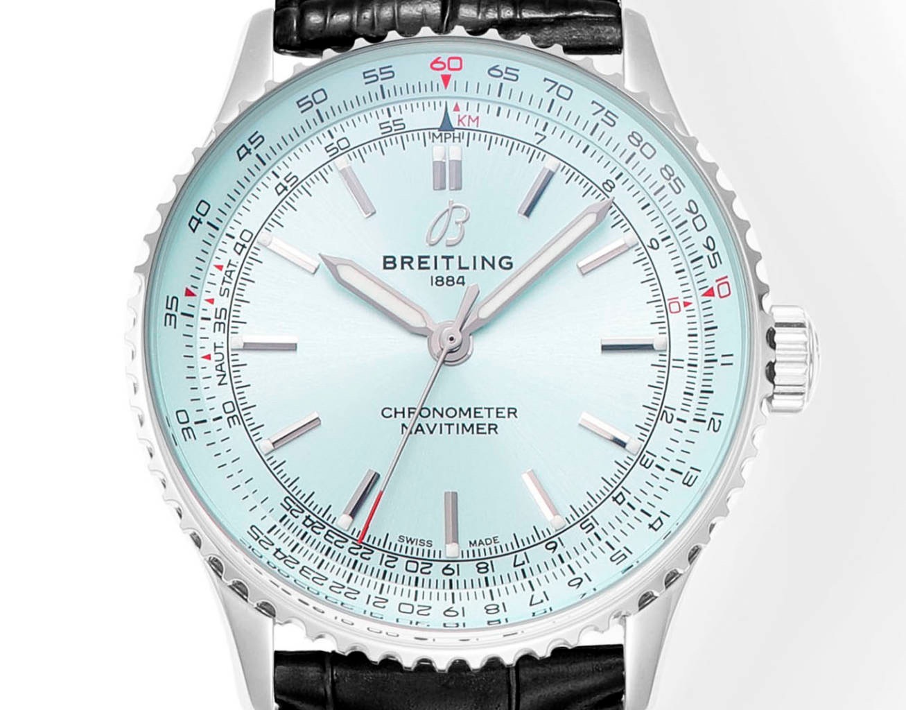 Breitling Navitimer 1 Pilot Watch 41mm, TW Factory Seagull 2824 Automatic Leather Strap - Image 2