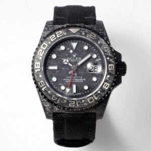 Rolex GMT-Master II Carbon Watch | Cal.3186 Automatic Movement, Forged Carbon Case –