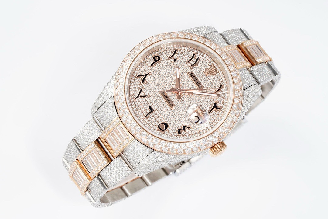 Rolex TW Factory Fully Iced-Out Datejust 41mm , Full Paved Stones, 2824 Automatic - Image 3