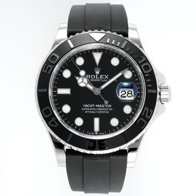 Rolex EWE Factory Yacht Master 42 Automatic Watch Custom 3235 Movement Rubber Strap