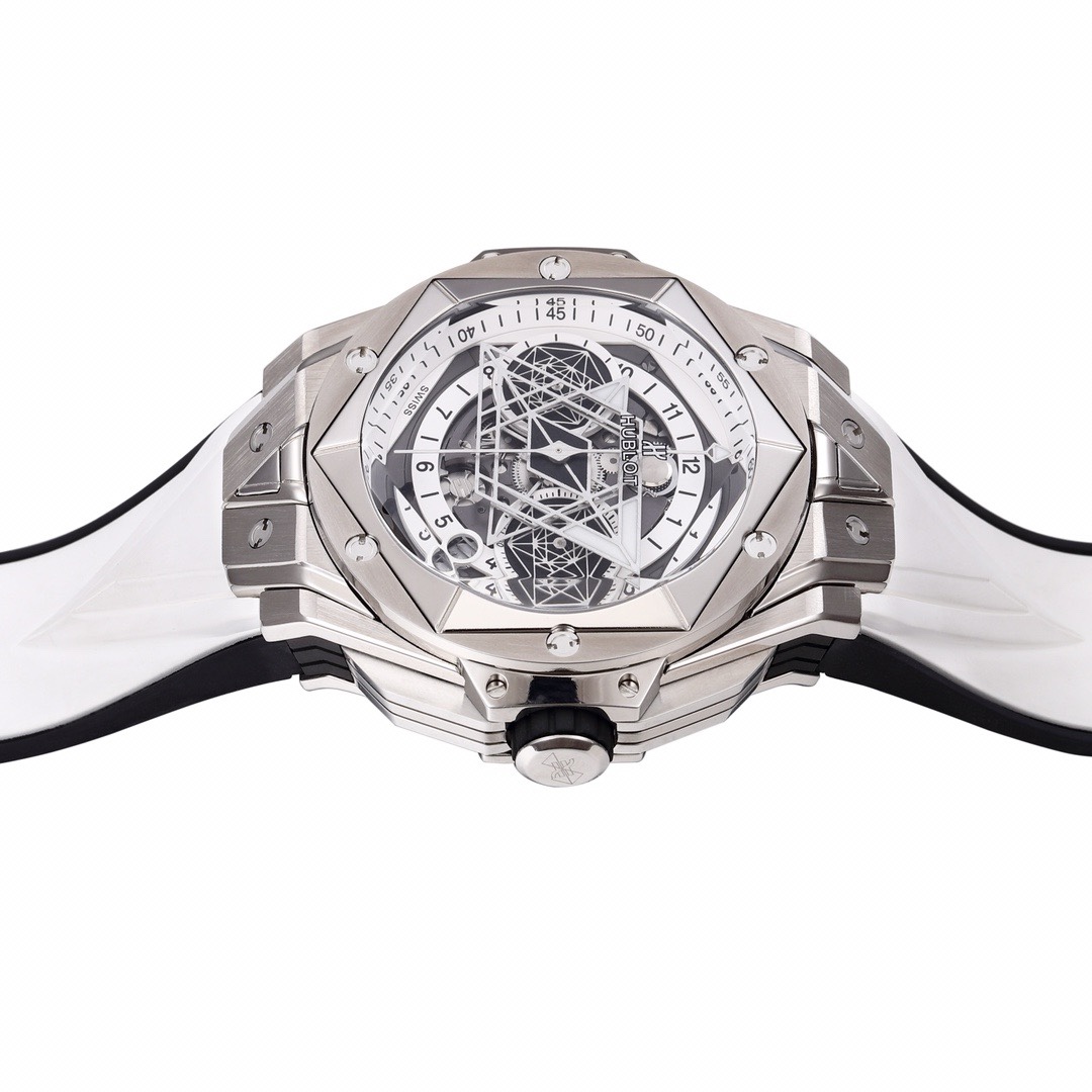 Hublot Big Bang Sang Bleu II Watch | BBF Titanium Automatic Chronograph Wristwatch - Image 8