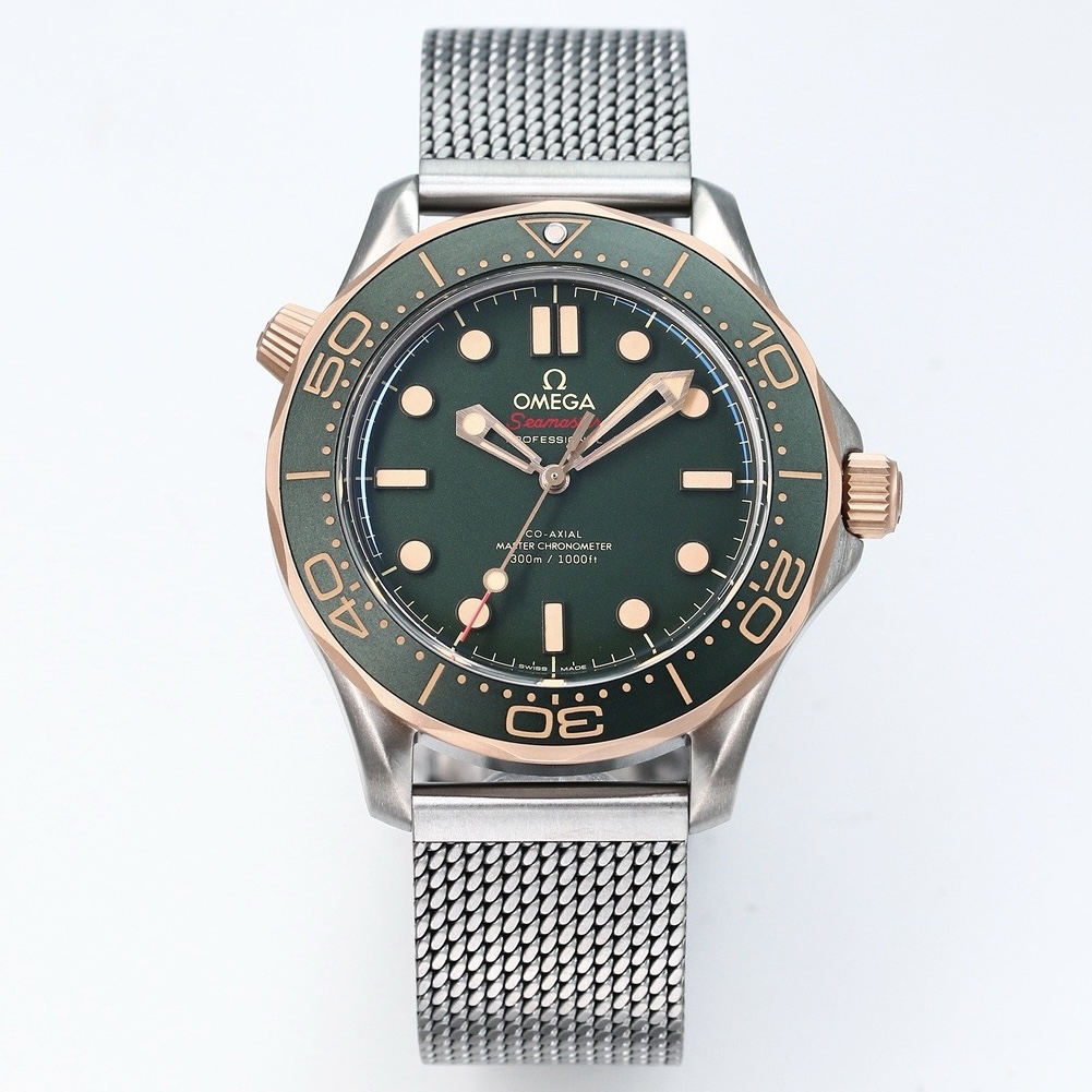 Omega Seamaster ER Upgraded Titanium Bronze Gold 007 – Gold Dial Style 02