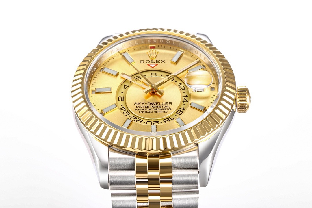 Rolex Sky-Dweller Watch 42mm 904L Steel 9002 Automatic Movement Ring Command Bezel – - Image 4