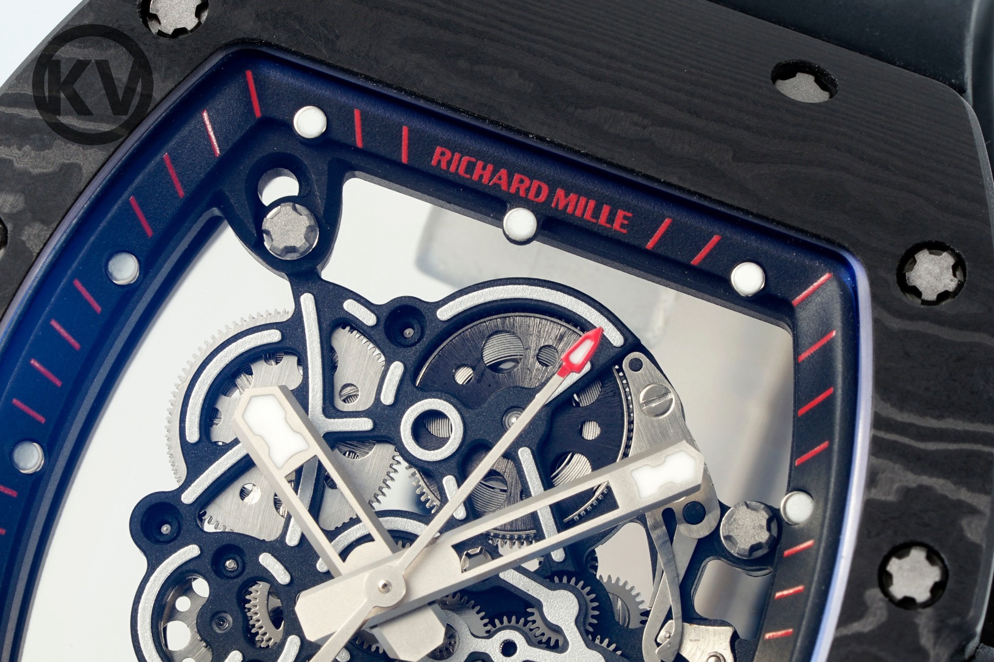 Richard Mille RM055 Black Strap Blue-Red Inner Ring - Image 4