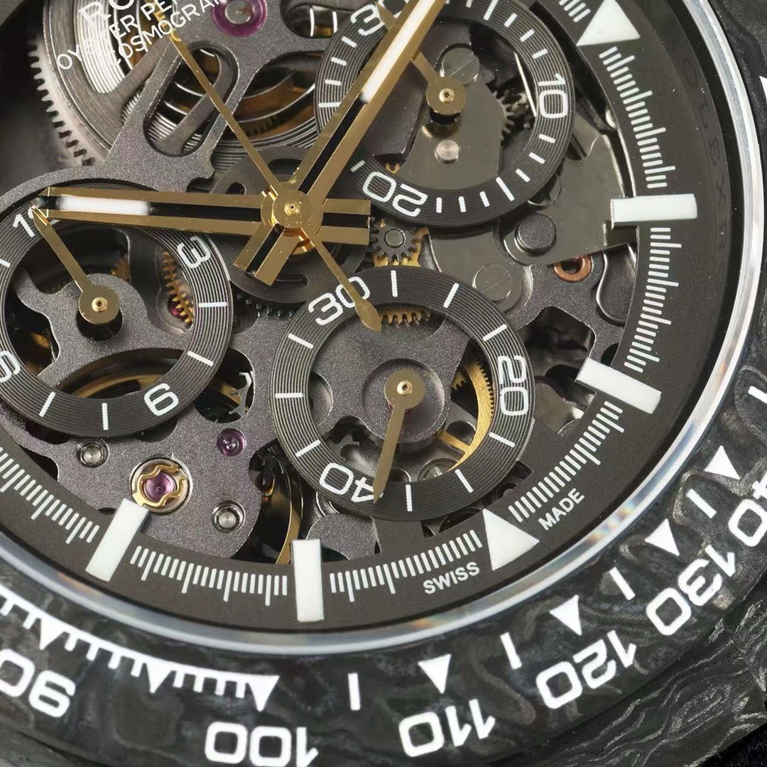 Rolex Diw Carbon Skeleton Chronograph - Image 5