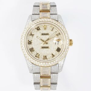 Rolex TW Factory Fully Iced-Out Datejust 41mm , Full Paved Stones, 2824 Automatic