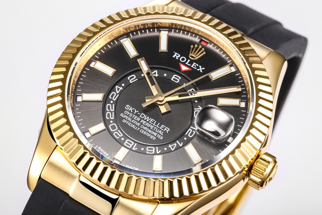 Rolex Sky-Dweller Watch 42mm 904L Steel 9002 Automatic Movement Ring Command Bezel - Image 5