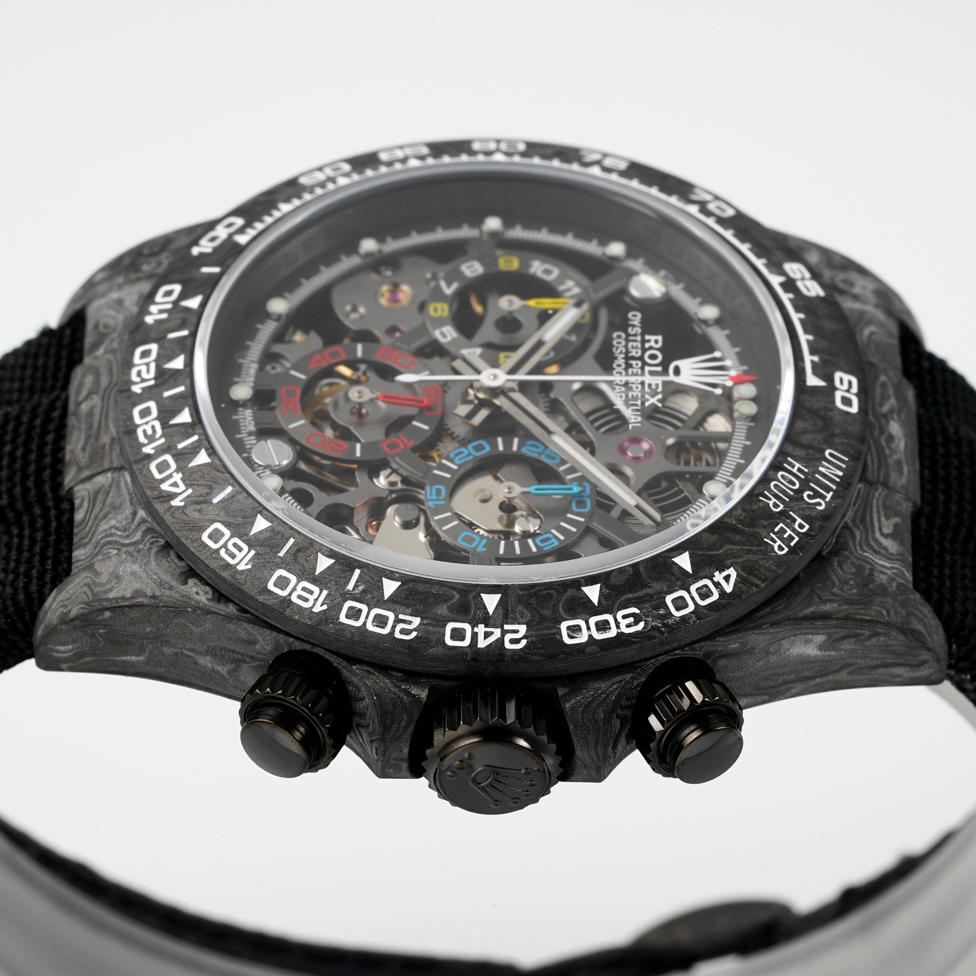 Rolex Diw Carbon Skeleton Chronograph - Image 5