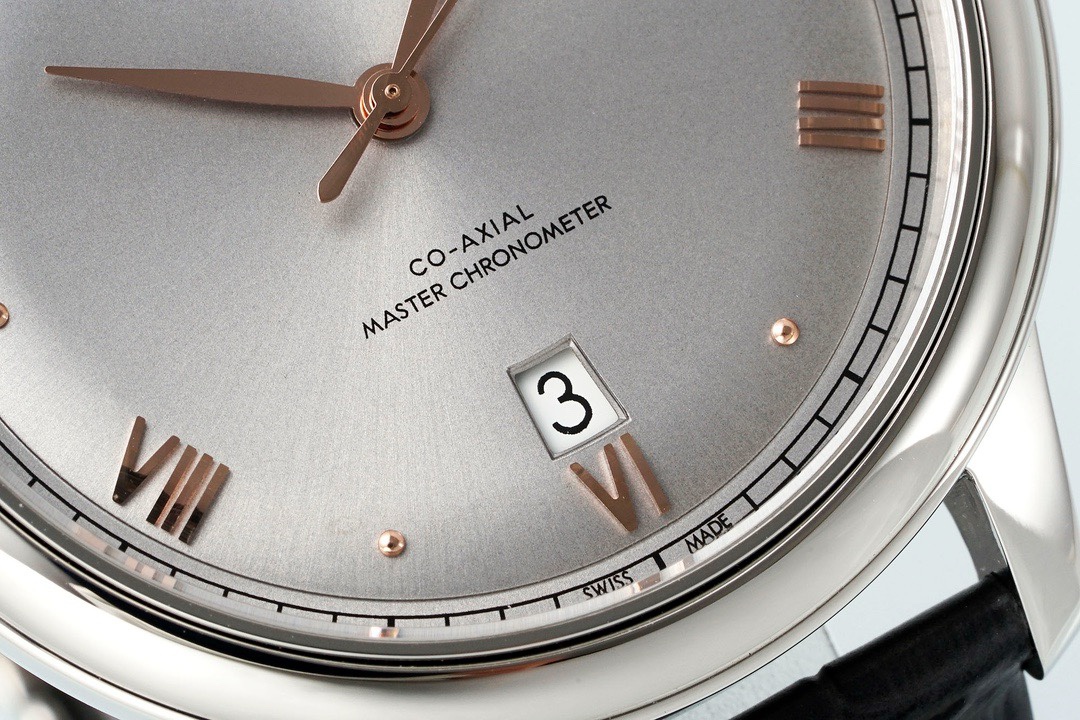 Omega De Ville Power-Reserve Automatic Mechanical Watch, Genuine Calfskin Leather Strap - Image 6
