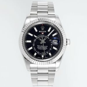 Rolex Sky-Dweller Watch 42mm 904L Steel 9002 Automatic Movement Ring Command Bezel