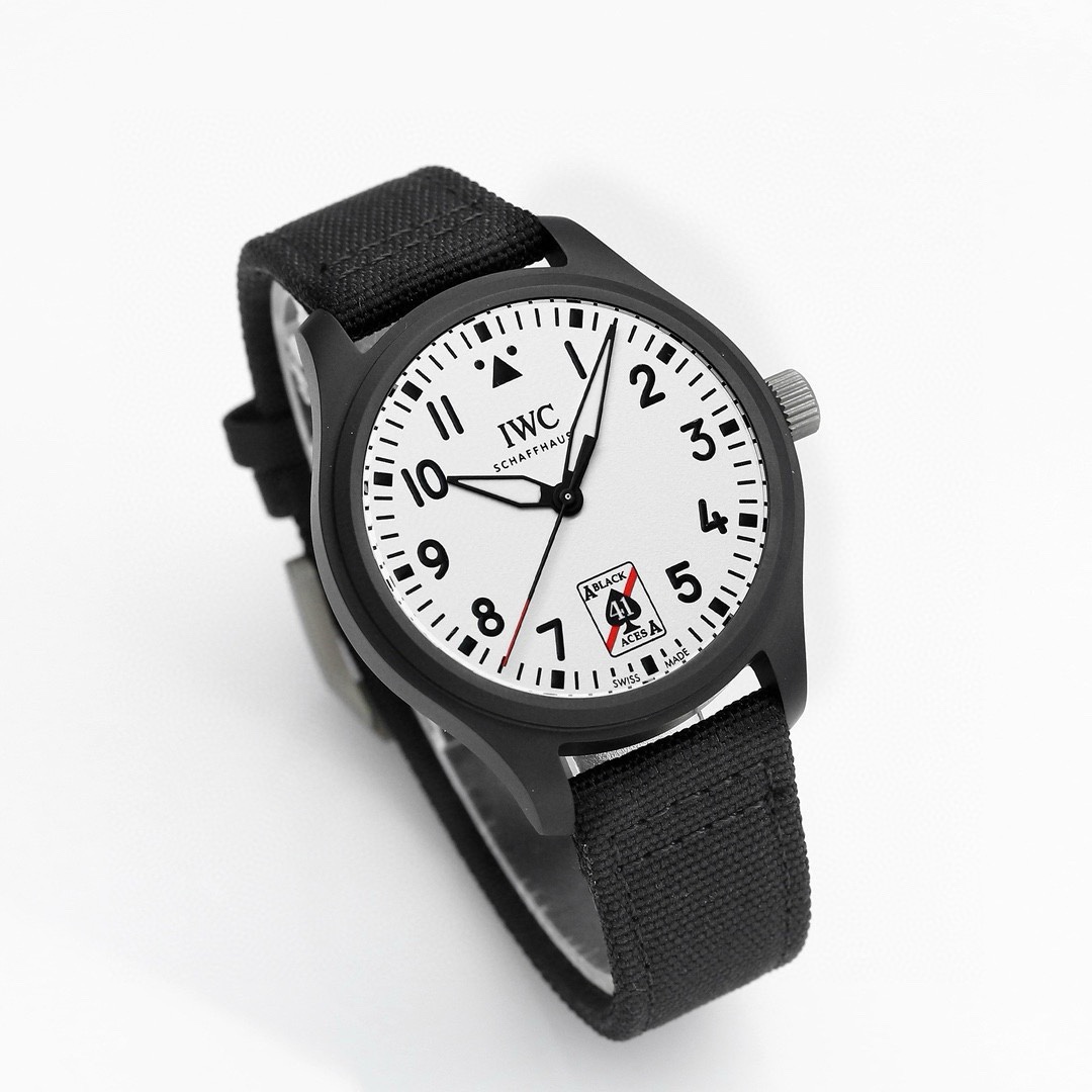 IWC Pilot's Watch Automatic 41 Black Aces | XR Factory Full Ceramic Luminous Dial – - Image 4