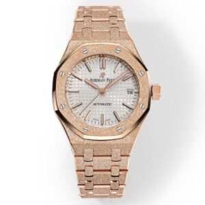 Audemars Piguet Royal Oak 37mm 15454 Frosted Gold Ladies Automatic – Gold Dial Style 07