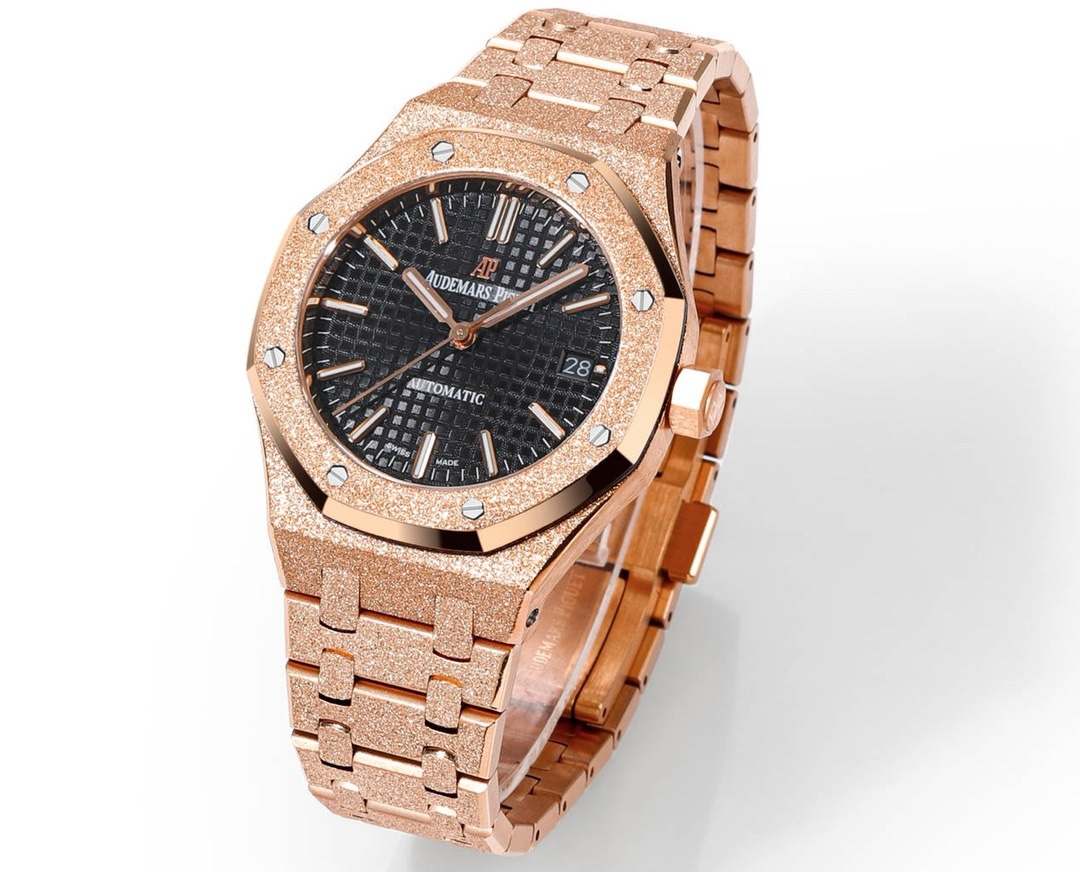 Audemars Piguet Royal Oak 37mm 15454 Frosted Gold Ladies Automatic – Gold Dial Style 03 - Image 2