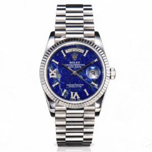 Rolex Day-Date 36 Hidden 6 Diamond Roman Markers | CS Factory Natural Gemstone Dial