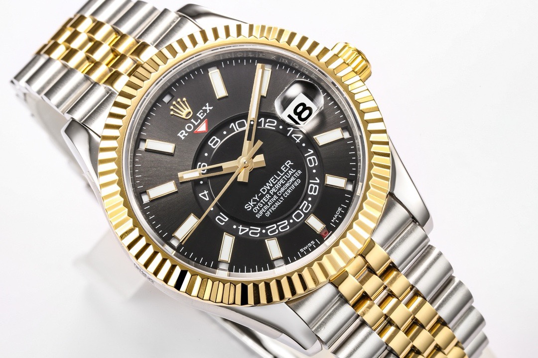 Rolex Sky-Dweller Watch 42mm 904L Steel 9002 Automatic Movement Ring Command Bezel - Image 4