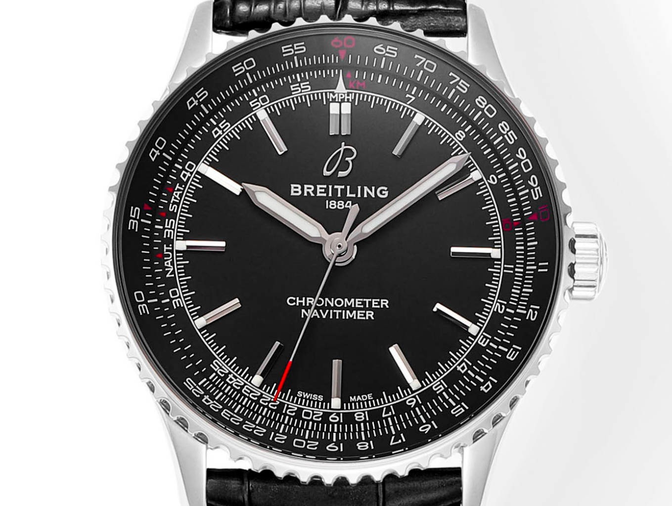 Breitling Navitimer 1 Pilot Watch 41mm, TW Factory Seagull 2824 Automatic Leather Strap - Image 2