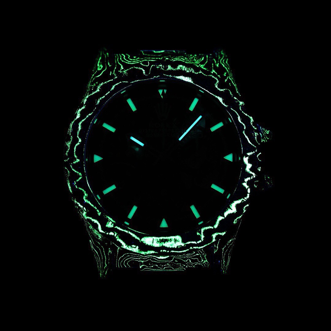 Rolex Diw Carbon Skeleton Chronograph - Image 9