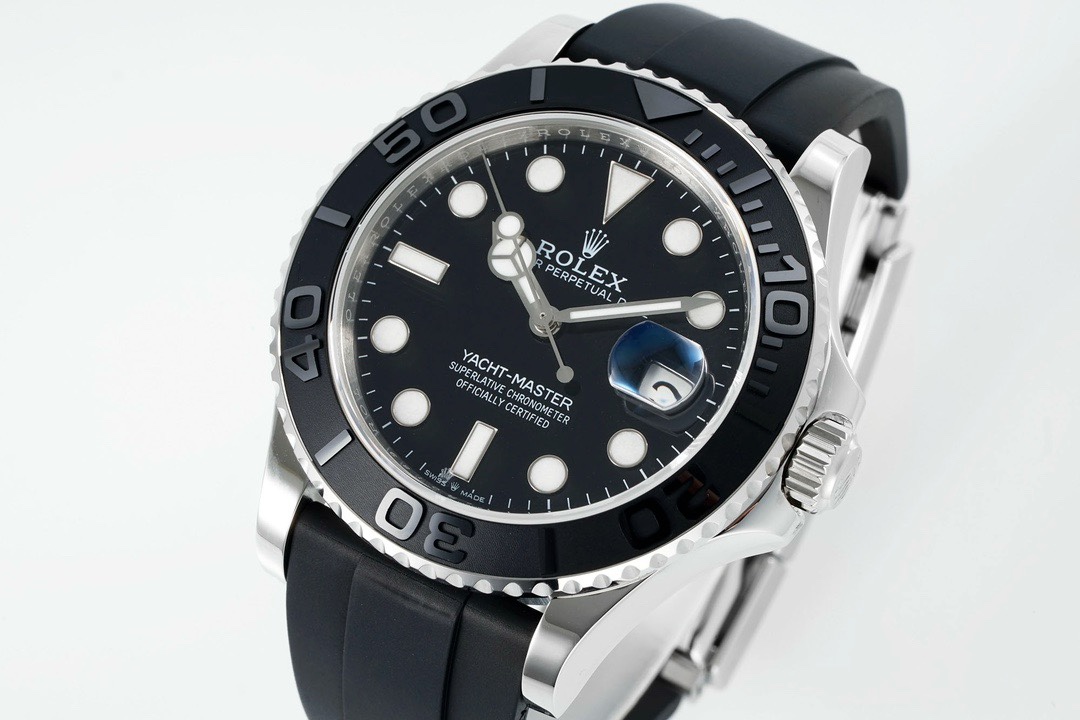 Rolex EWE Factory Yacht Master 42 Automatic Watch Custom 3235 Movement Rubber Strap - Image 3