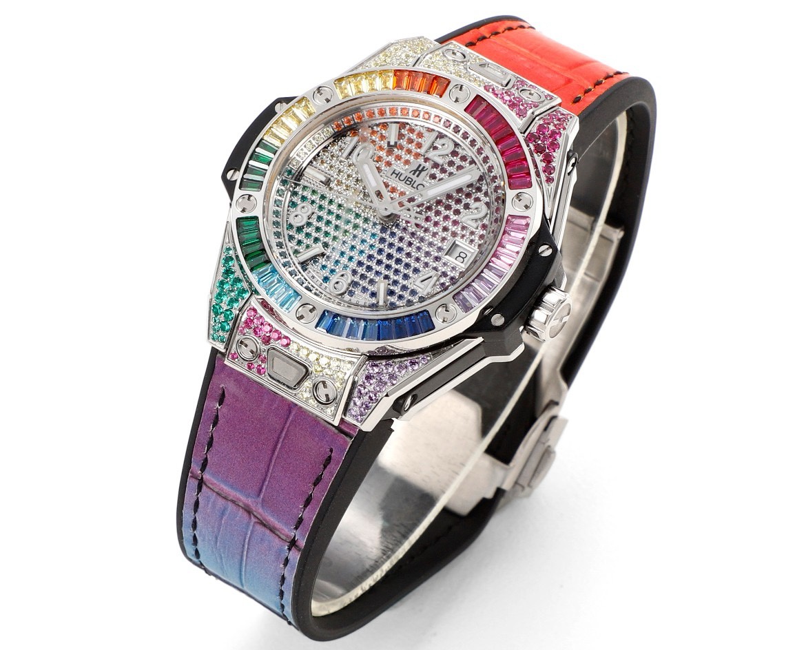 Hublot Big Bang One Click Rainbow Gemstone 39mm Automatic Ladies - Image 2