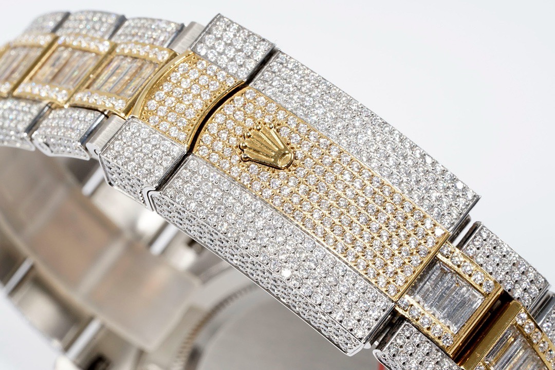 Rolex TW Factory Fully Iced-Out Datejust 41mm , Full Paved Stones, 2824 Automatic - Image 9
